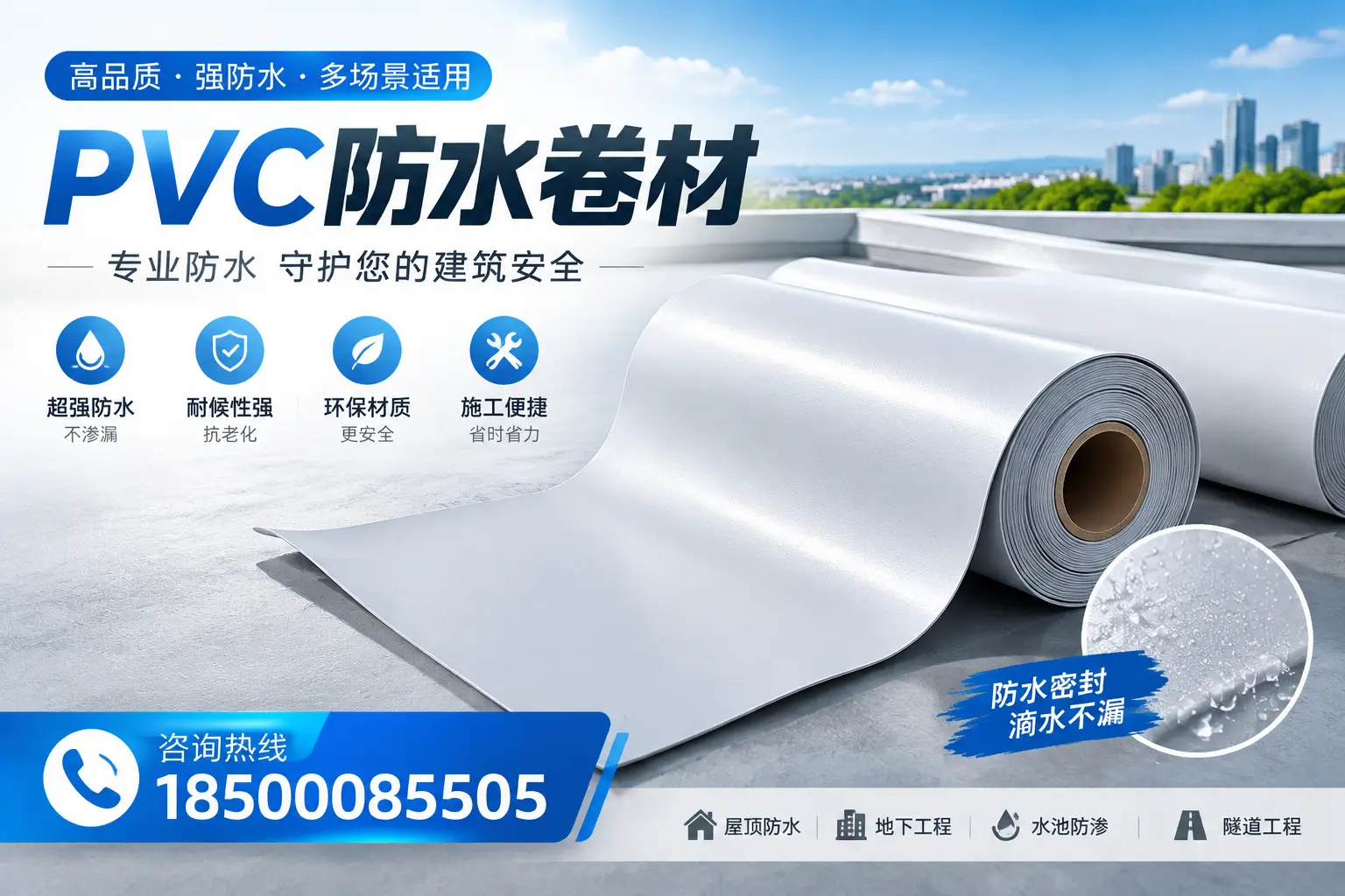 PVC防水卷材的市场竞争分析,贵阳品牌选择参考